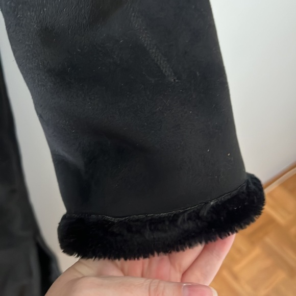 Long warm black winter coat size M - Picture 3 of 8